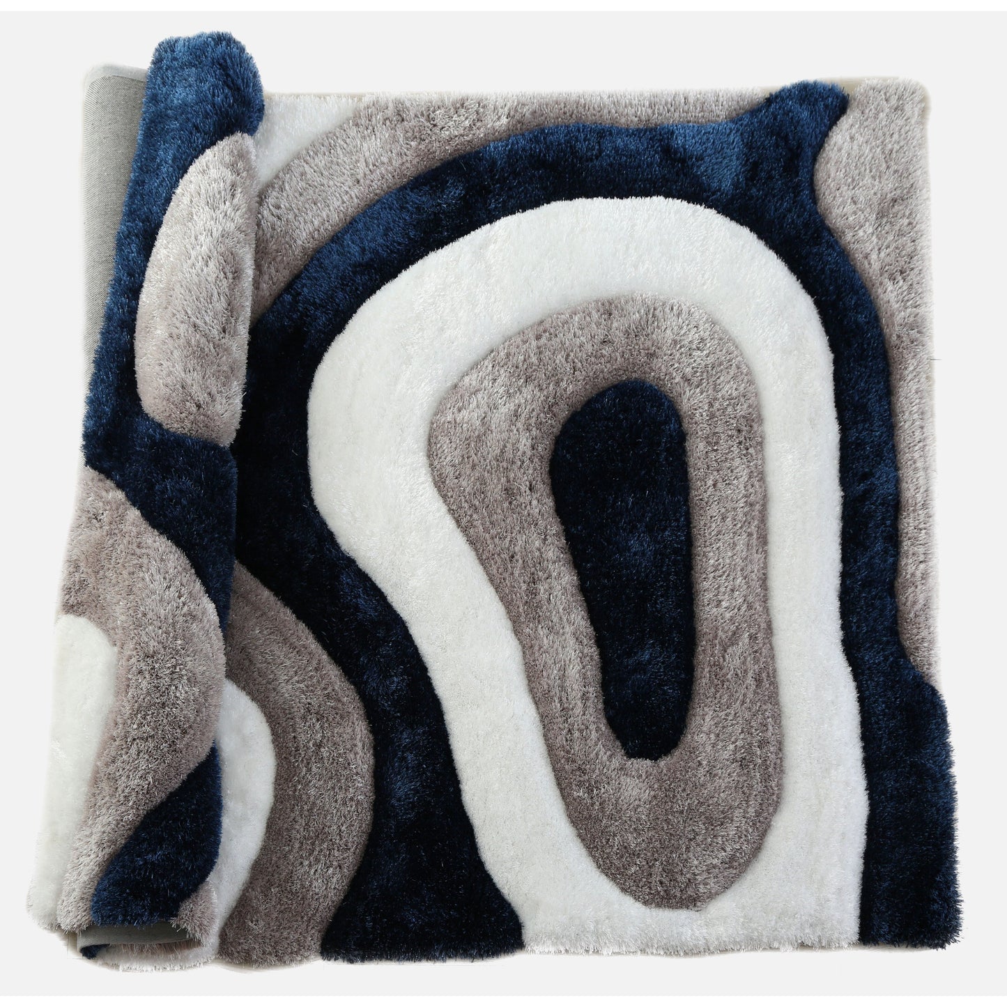 Tapis de sol abstrait à poils longs Mateos
