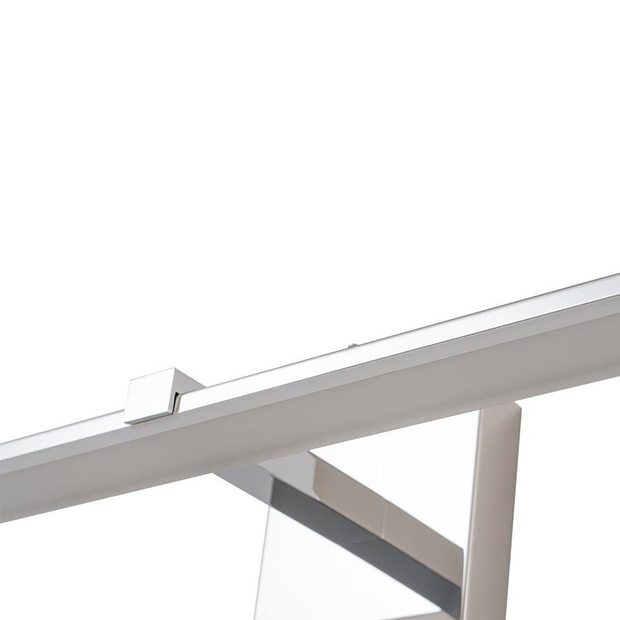 Barre lumineuse à LED linéaire pour meuble-lavabo, chromée, à intensité variable, style minimaliste