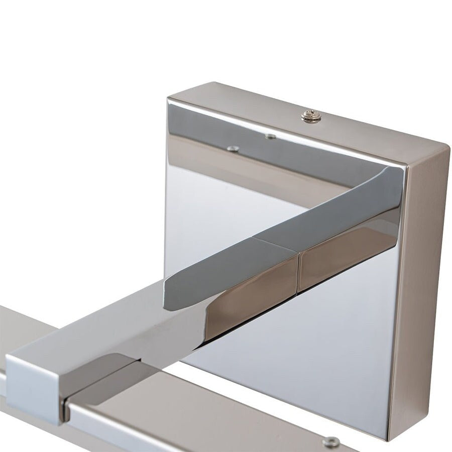 Barre lumineuse à LED linéaire pour meuble-lavabo, chromée, à intensité variable, style minimaliste