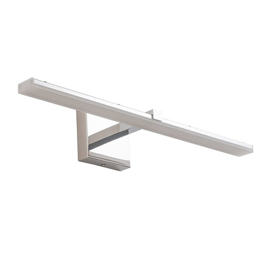 Barre lumineuse à LED linéaire pour meuble-lavabo, chromée, à intensité variable, style minimaliste