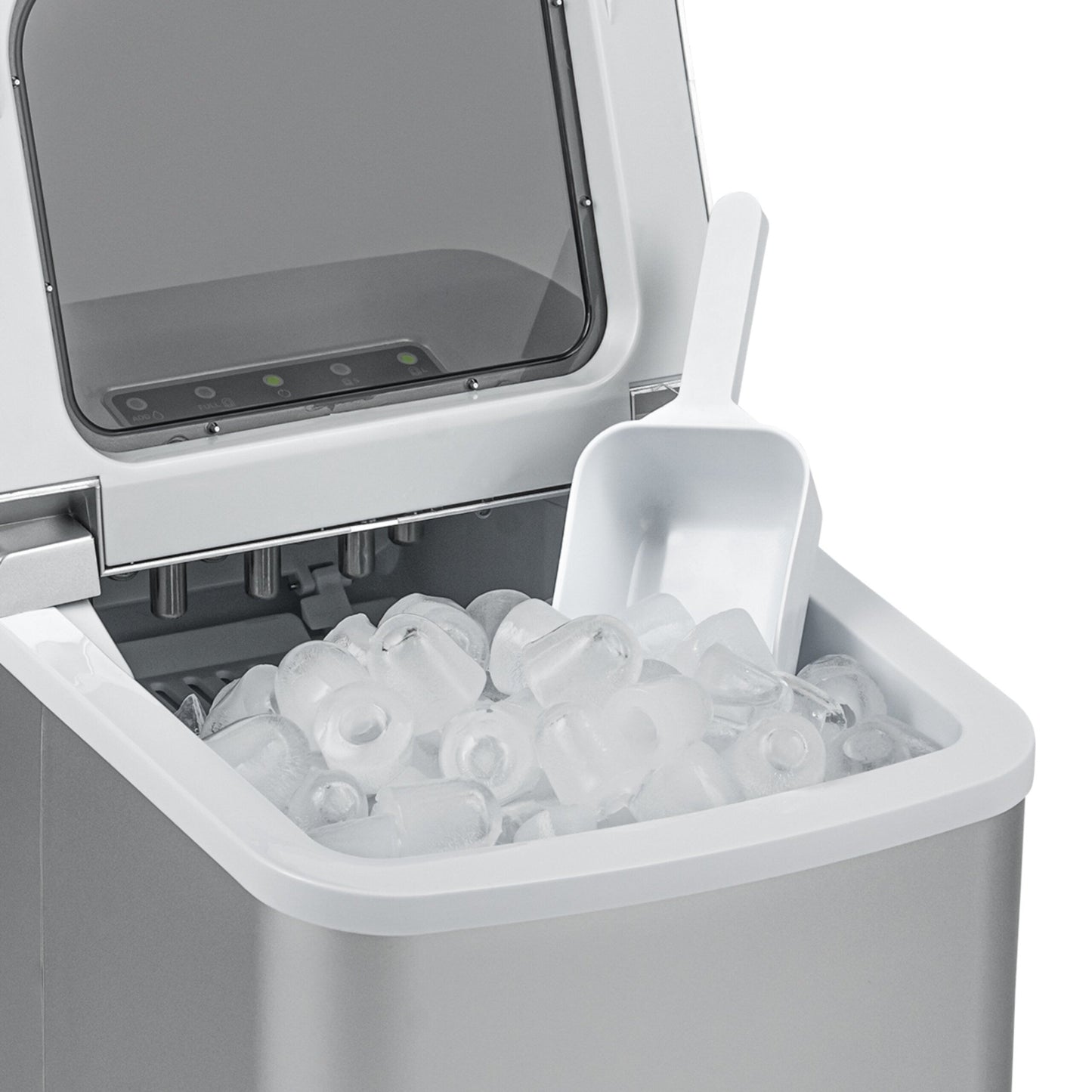 Fabrique de glace de comptoir Newair 26 lbs, portable et légère, commandes intuitives, taille de glace grande ou petite, pièces sans BPA.