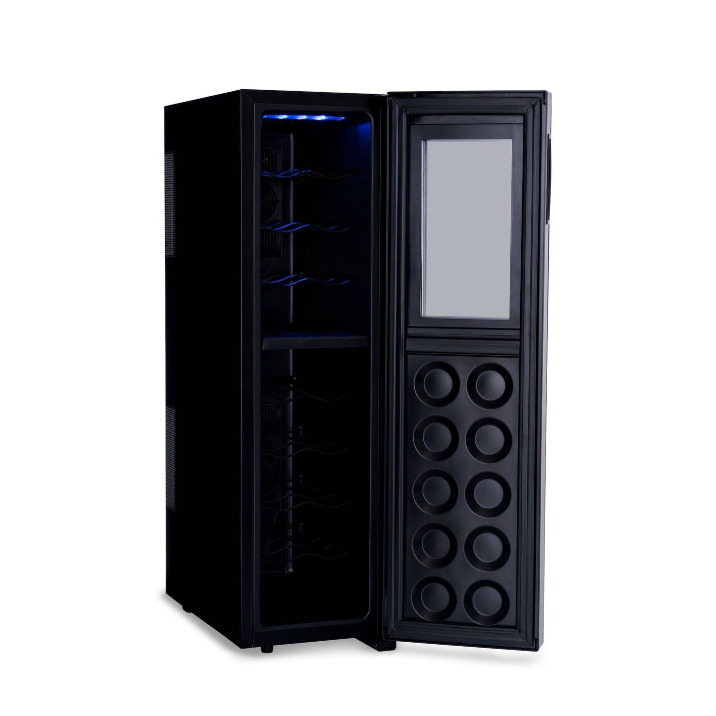 Cave à vin Newair Shadow-T Series, 18 bouteilles, double zone de température, autoportante, thermoélectrique, contrôle numérique.
