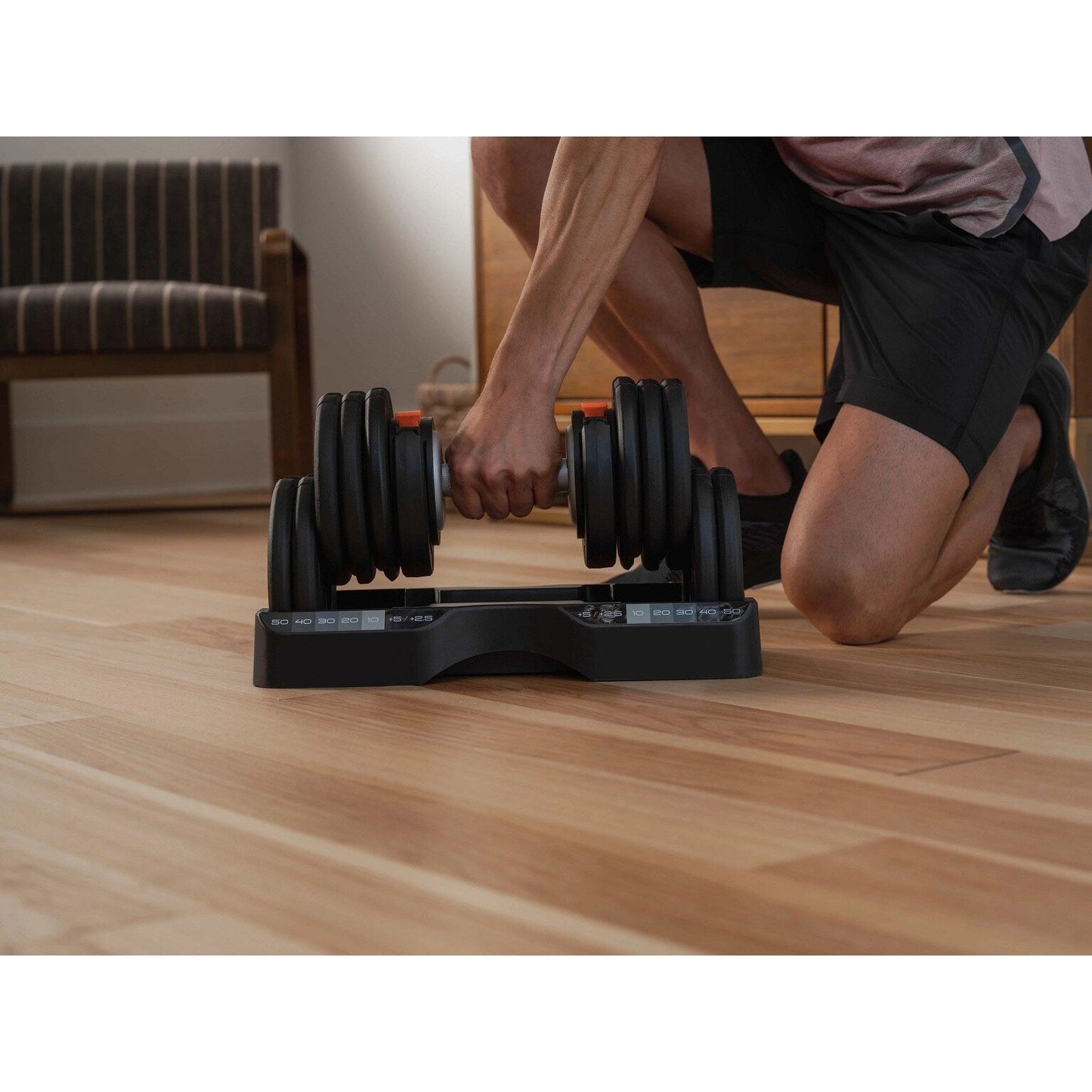 Ensemble de haltères Select-a-Weight de 55 lb de NordicTrack