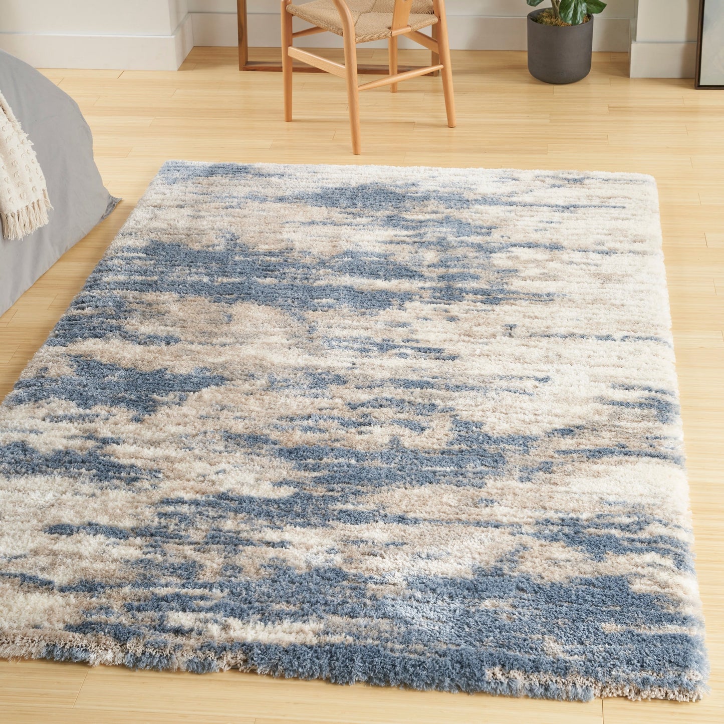 Tapis de sol Nourison Luxurious Shag Abstract Glam Ultra Plush Pile