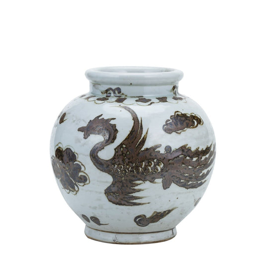 Petit pot de peinture Phoenix, couleur brun rouille