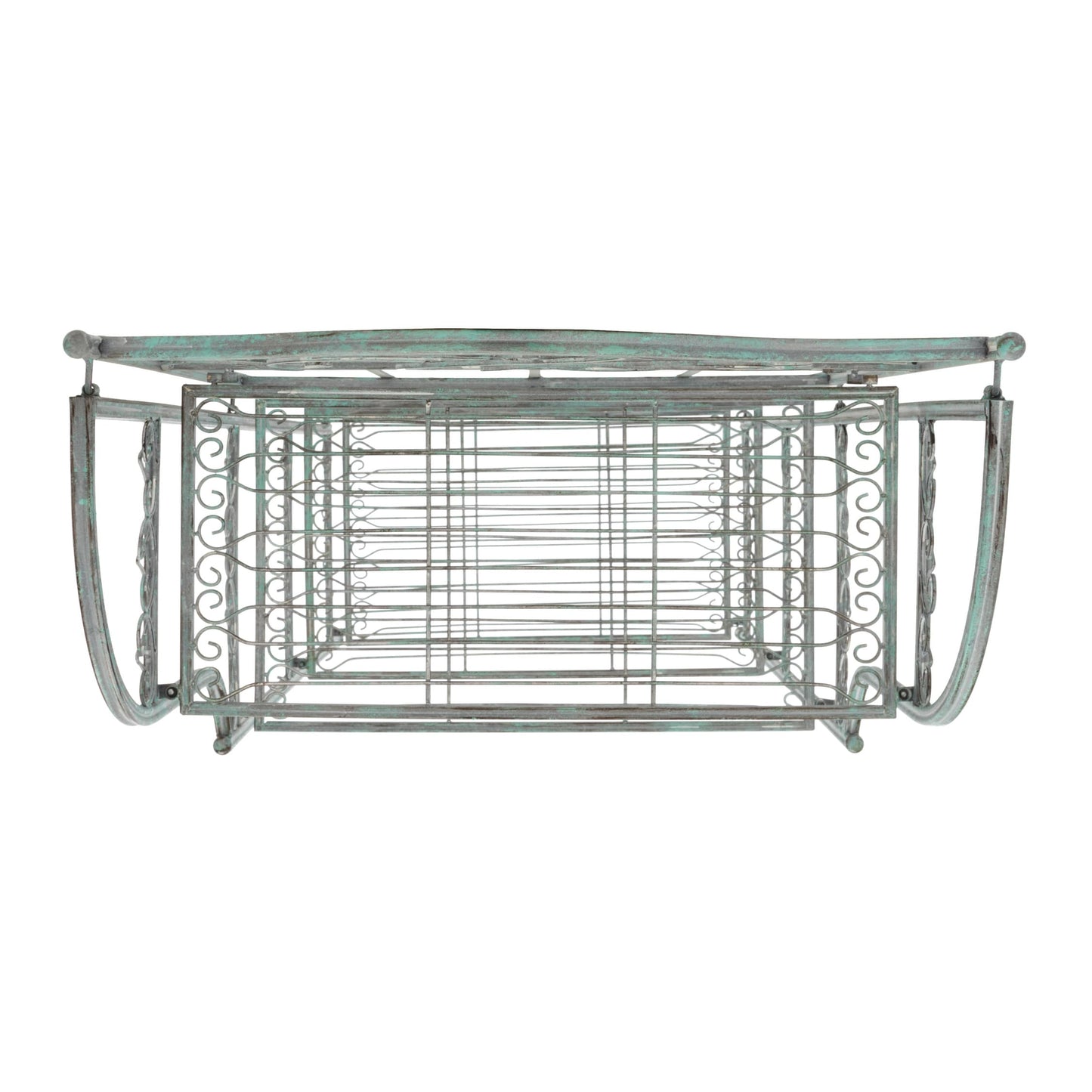 SAFAVIEH Bryn, étagère à gâteaux d'extérieur en fer forgé de style victorien à 4 niveaux - 63,5 cm L x 38,1 cm P x 160 cm H - 63,5L x 38,1P x 160H