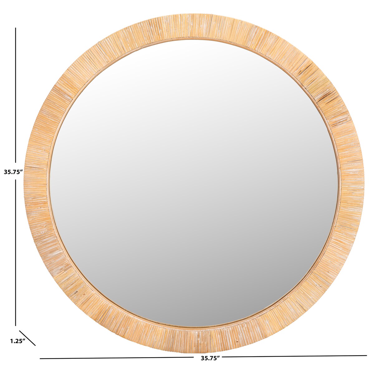 MIROIR Mila 36 pouces de SAFAVIEH Home - 91,4 x 2,5 x 91,4 cm (L x l x h)