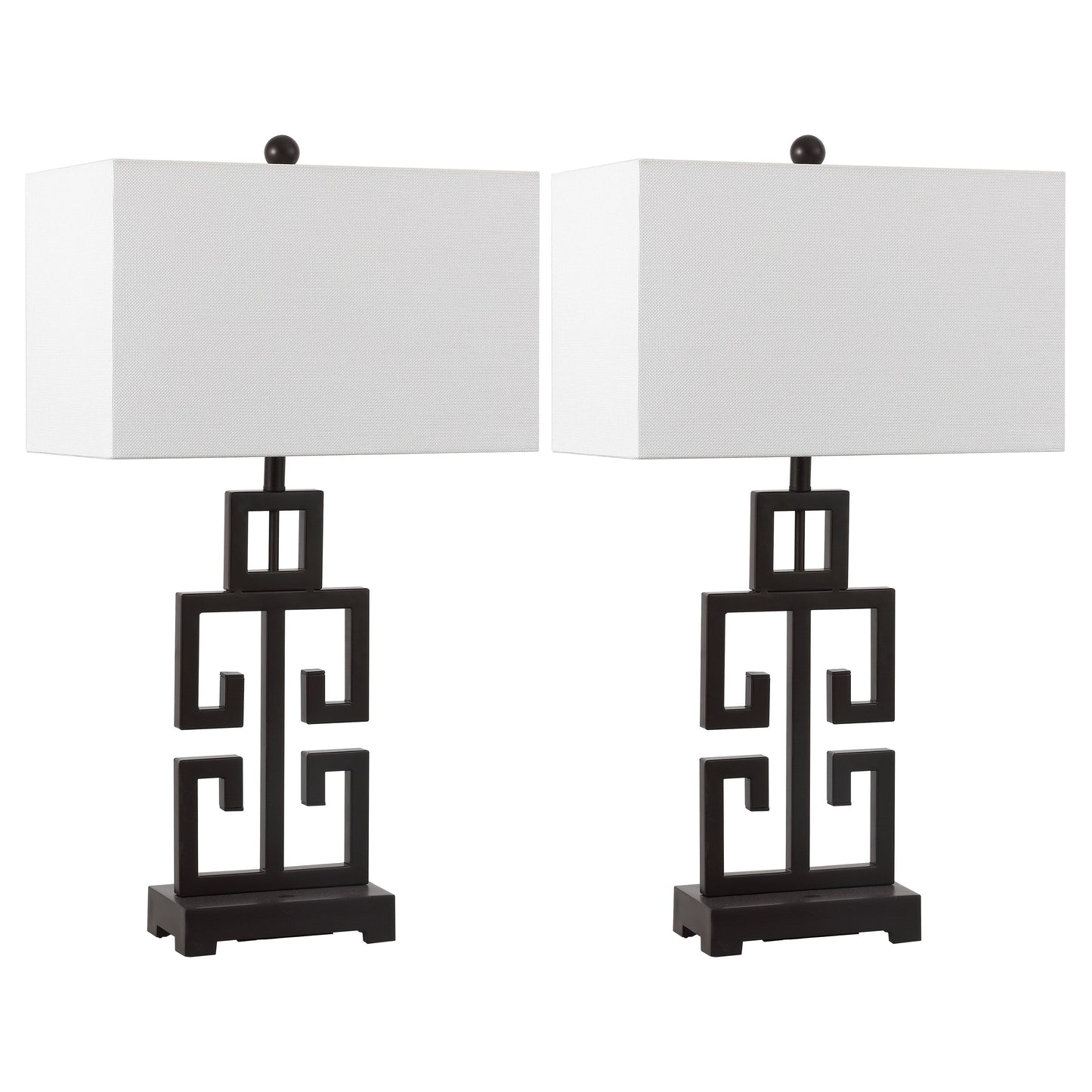SAFAVIEH Lighting Chantelle, lampe de table antique dorée de 74 cm (lot de 2) - 16W x 9D x 74H