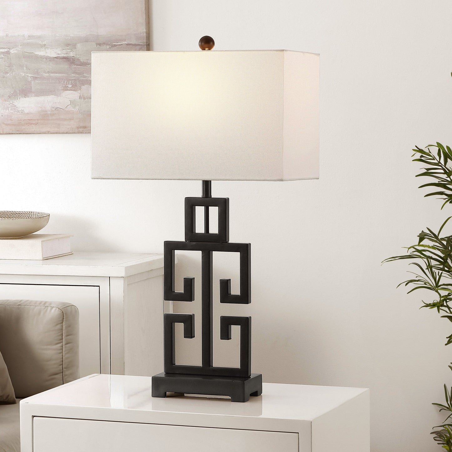 SAFAVIEH Lighting Chantelle, lampe de table antique dorée de 74 cm (lot de 2) - 16W x 9D x 74H