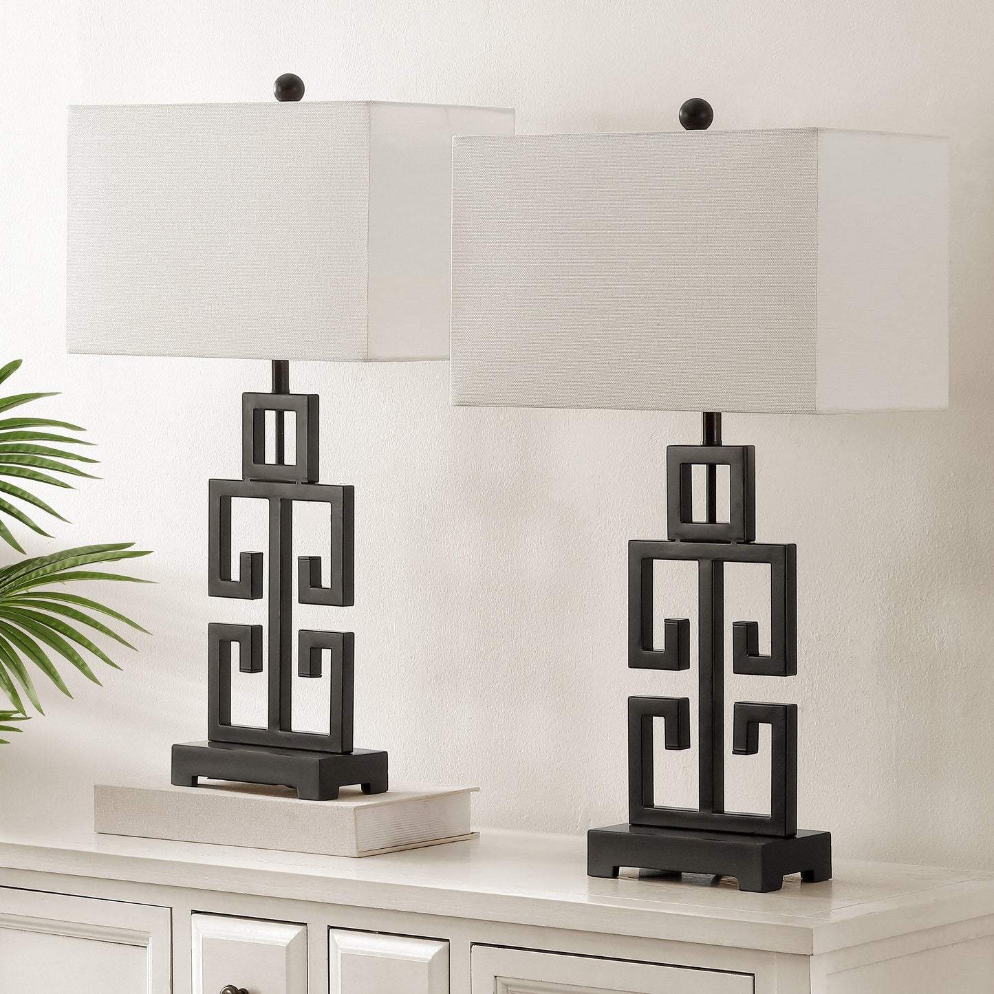 SAFAVIEH Lighting Chantelle, lampe de table antique dorée de 74 cm (lot de 2) - 16W x 9D x 74H