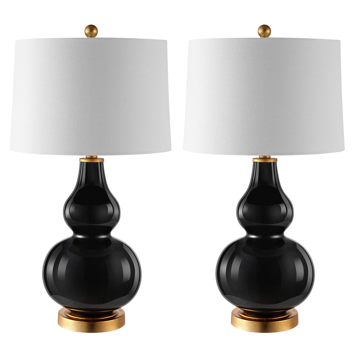 SAFAVIEH Lighting Diede Lampe de table en forme de gourde (lot de 2) - 15x15x28.5 - 15Lx15Px29H