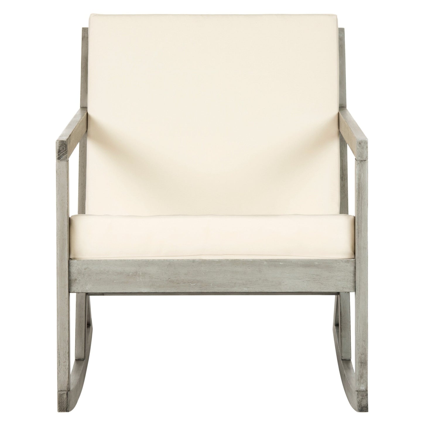 Chaise à bascule d'extérieur Makaila de SAFAVIEH avec coussin - 66L x 79P x 97H (cm)