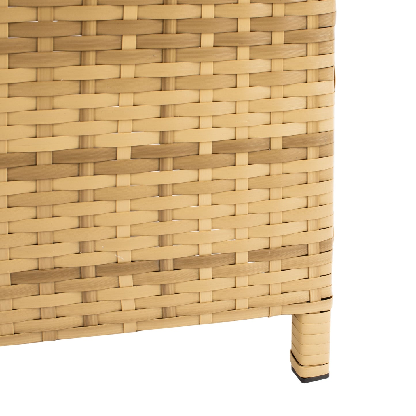 SAFAVIEH Taniyah, méridienne en osier d'extérieur avec coussins et oreillers - 135L x 71P x 157H (cm)