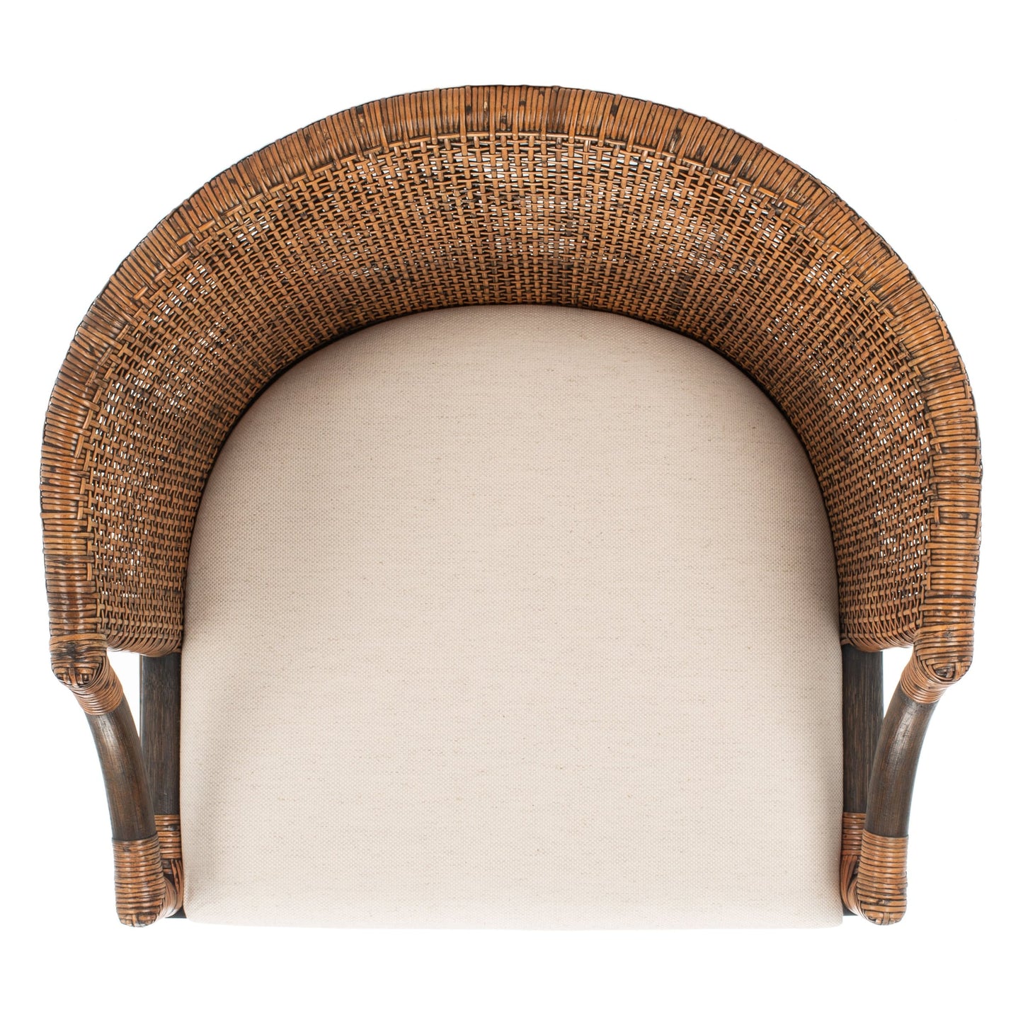 Tabouret de bar en rotin SAFAVIEH Virona de 76 cm (30 pouces) - 56,6 L x 52,1 P x 99,1 H - 56,6Lx52,1Px99,1H