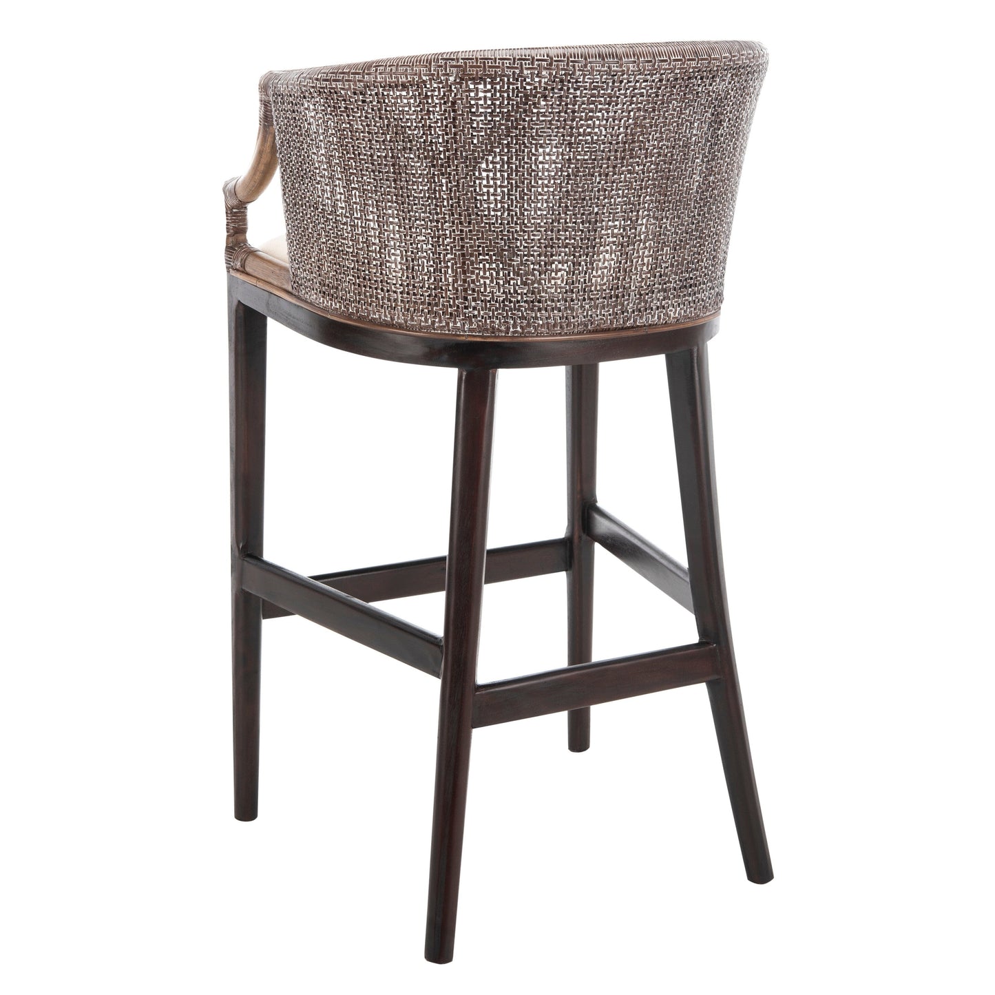 Tabouret de bar en rotin SAFAVIEH Virona de 76 cm (30 pouces) - 56,6 L x 52,1 P x 99,1 H - 56,6Lx52,1Px99,1H