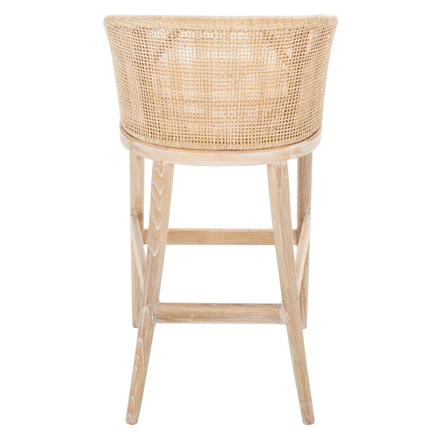 Tabouret de bar en rotin SAFAVIEH Virona de 76 cm (30 pouces) - 56,6 L x 52,1 P x 99,1 H - 56,6Lx52,1Px99,1H