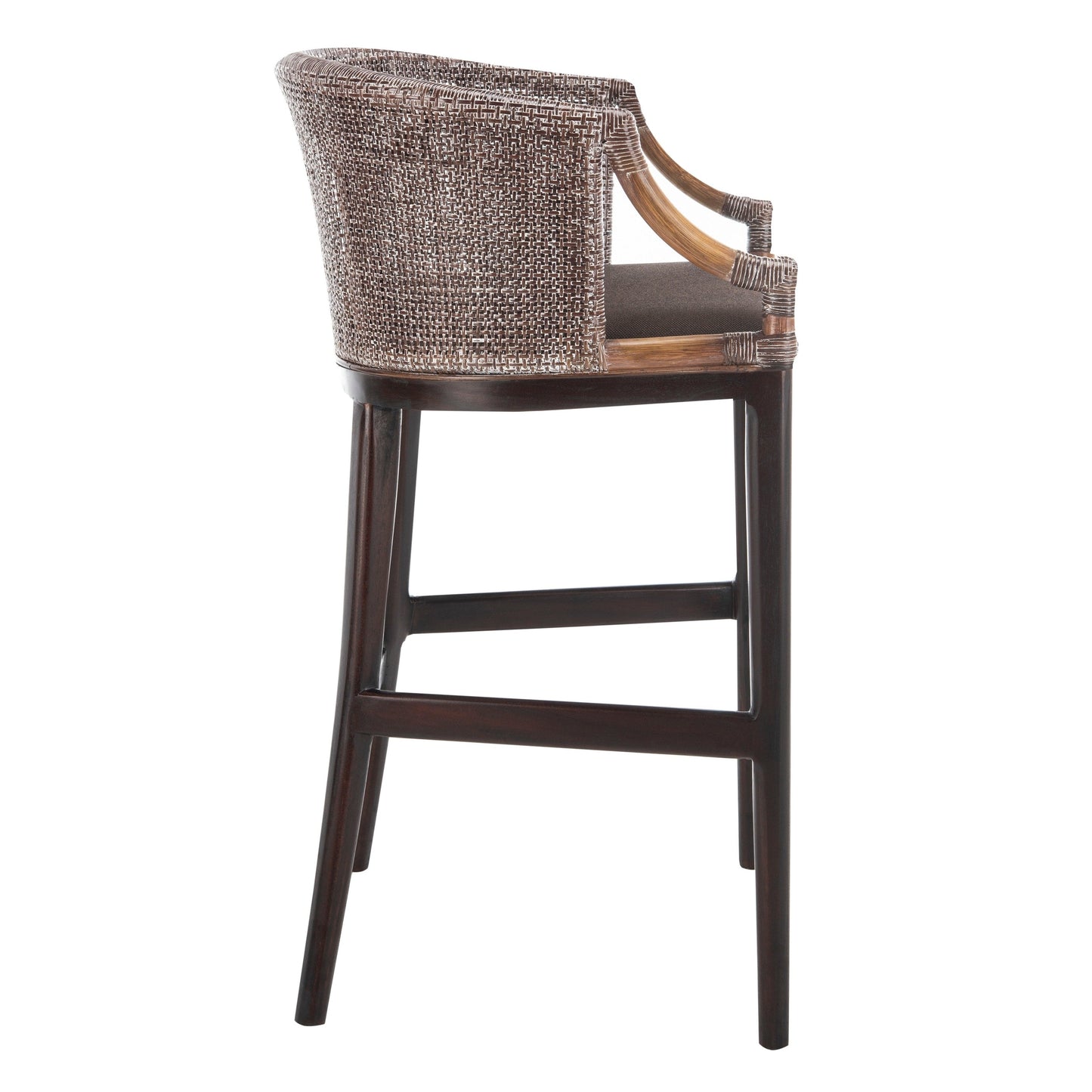 Tabouret de bar en rotin SAFAVIEH Virona de 76 cm (30 pouces) - 56,6 L x 52,1 P x 99,1 H - 56,6Lx52,1Px99,1H