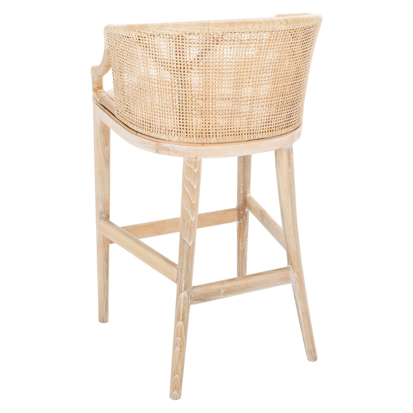 Tabouret de bar en rotin SAFAVIEH Virona de 76 cm (30 pouces) - 56,6 L x 52,1 P x 99,1 H - 56,6Lx52,1Px99,1H