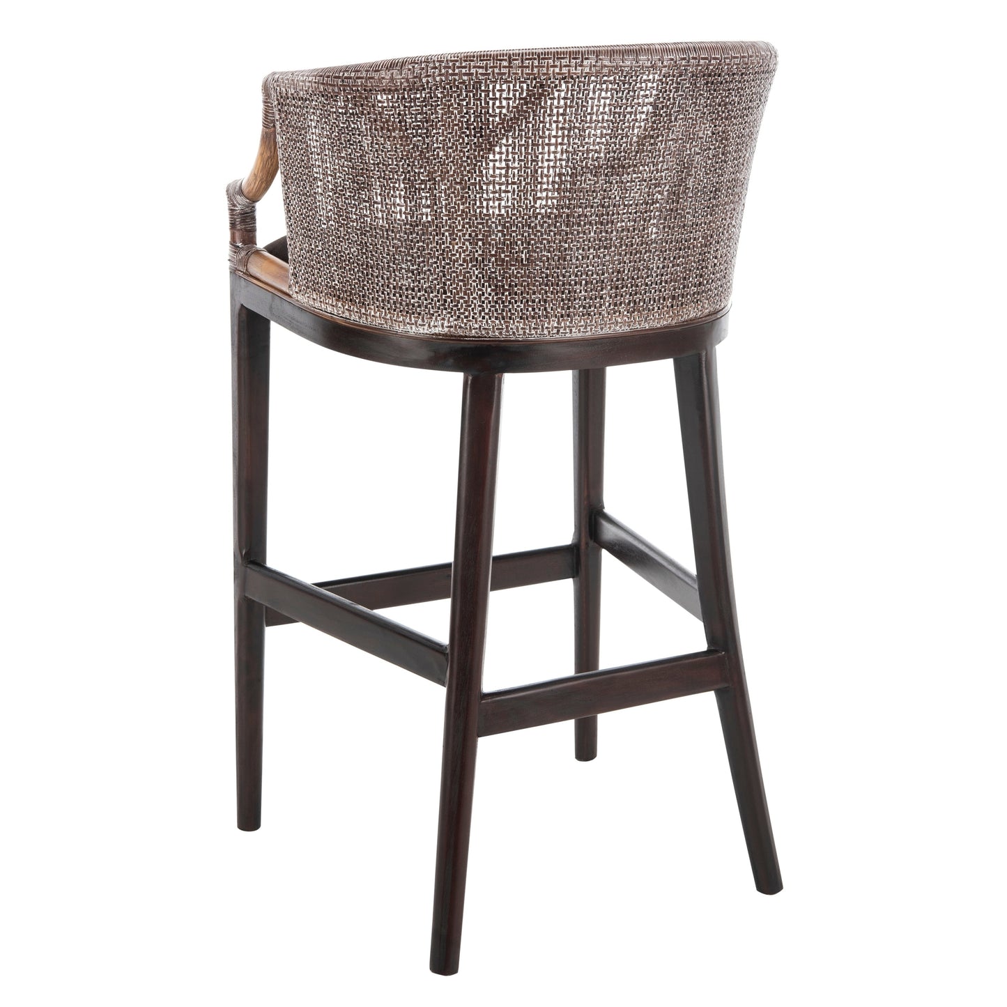 Tabouret de bar en rotin SAFAVIEH Virona de 76 cm (30 pouces) - 56,6 L x 52,1 P x 99,1 H - 56,6Lx52,1Px99,1H