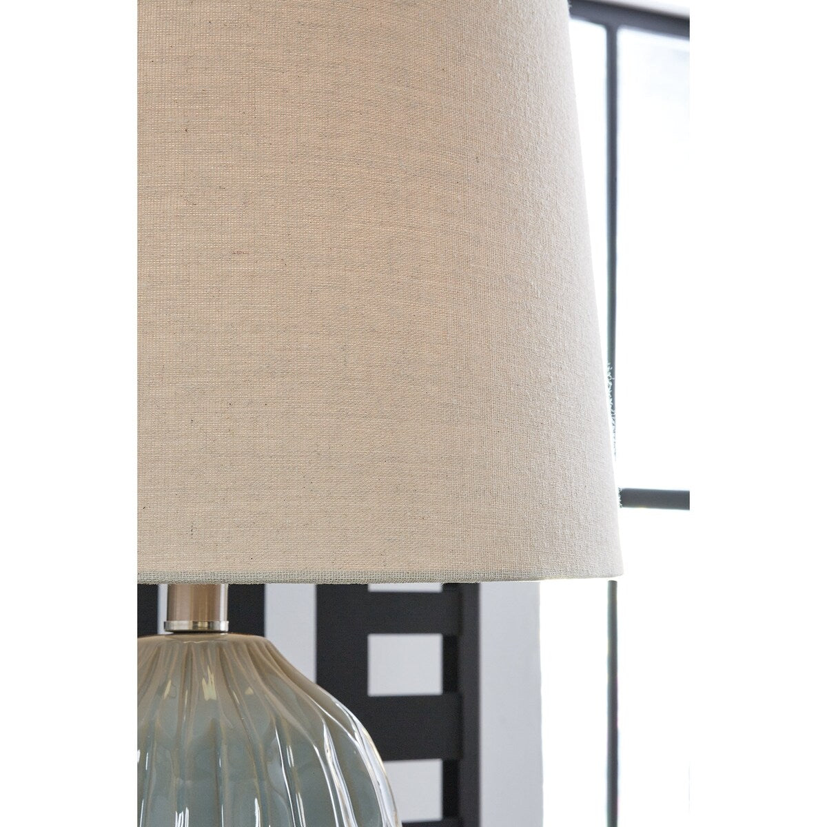 Luminaire de table Hadbury bleu de Signature Design by Ashley (lot de 2) - 14 L x 14 P x 26,75 H (cm)