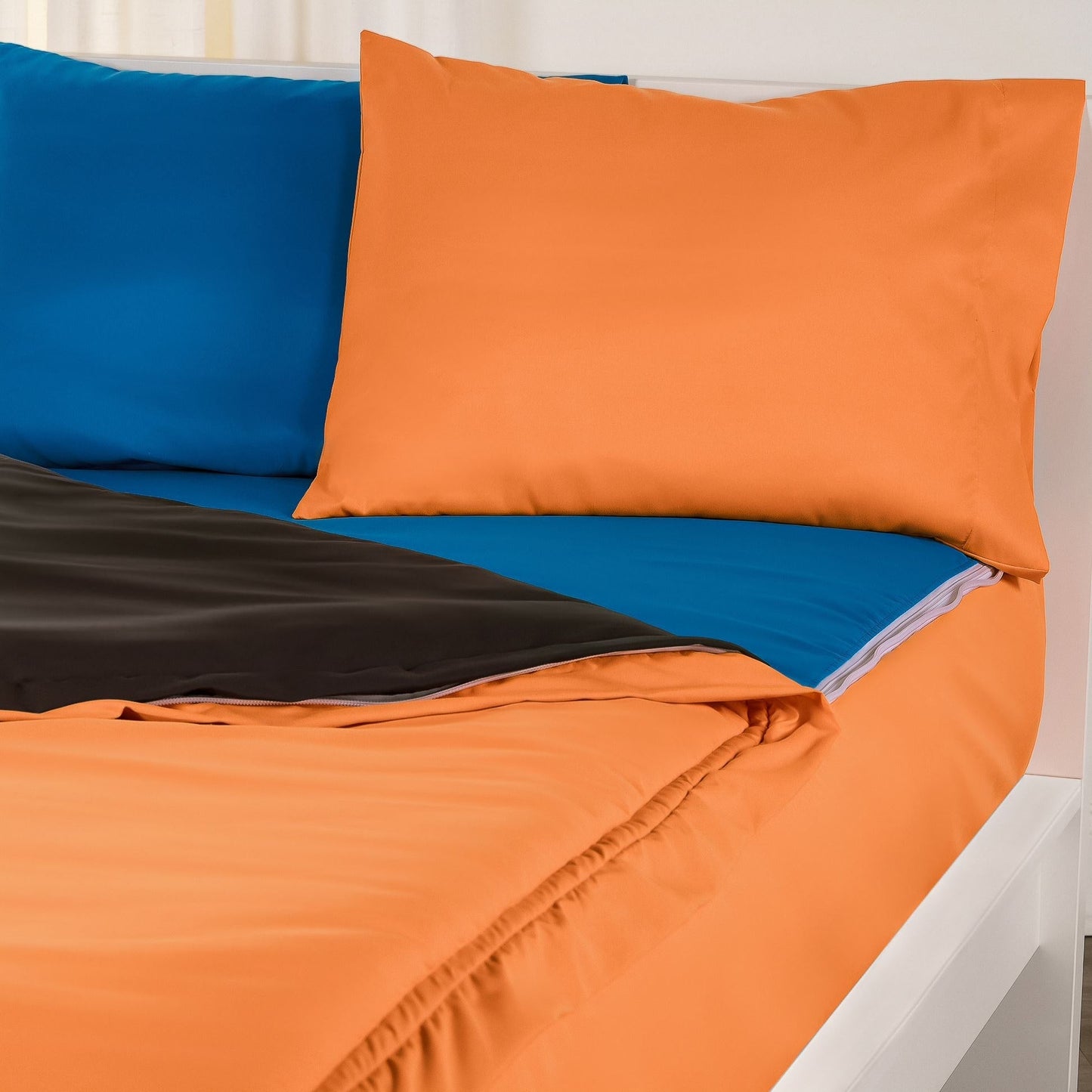 Ensemble de literie à fermeture éclair Siscovers Orange Bunkie Deluxe