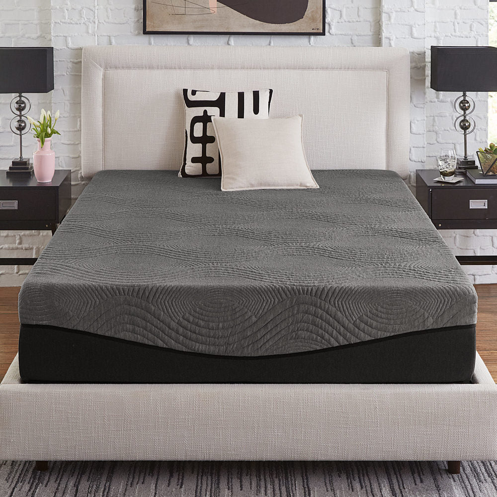 Matelas en mousse à mémoire de forme au charbon actif Active de 14 pouces de Slumber Solutions