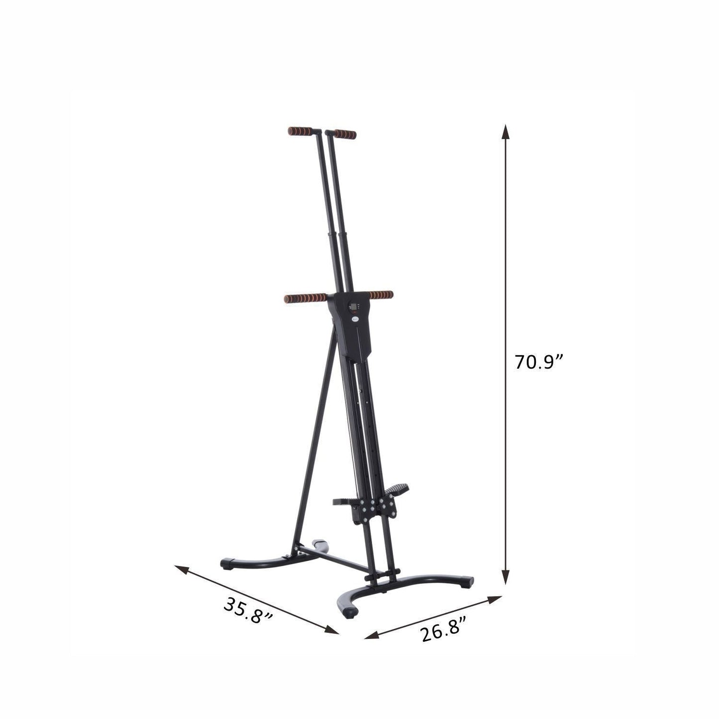 Machine d'exercice escalade verticale en acier Soozier - 71L x 66W x 208H (cm)