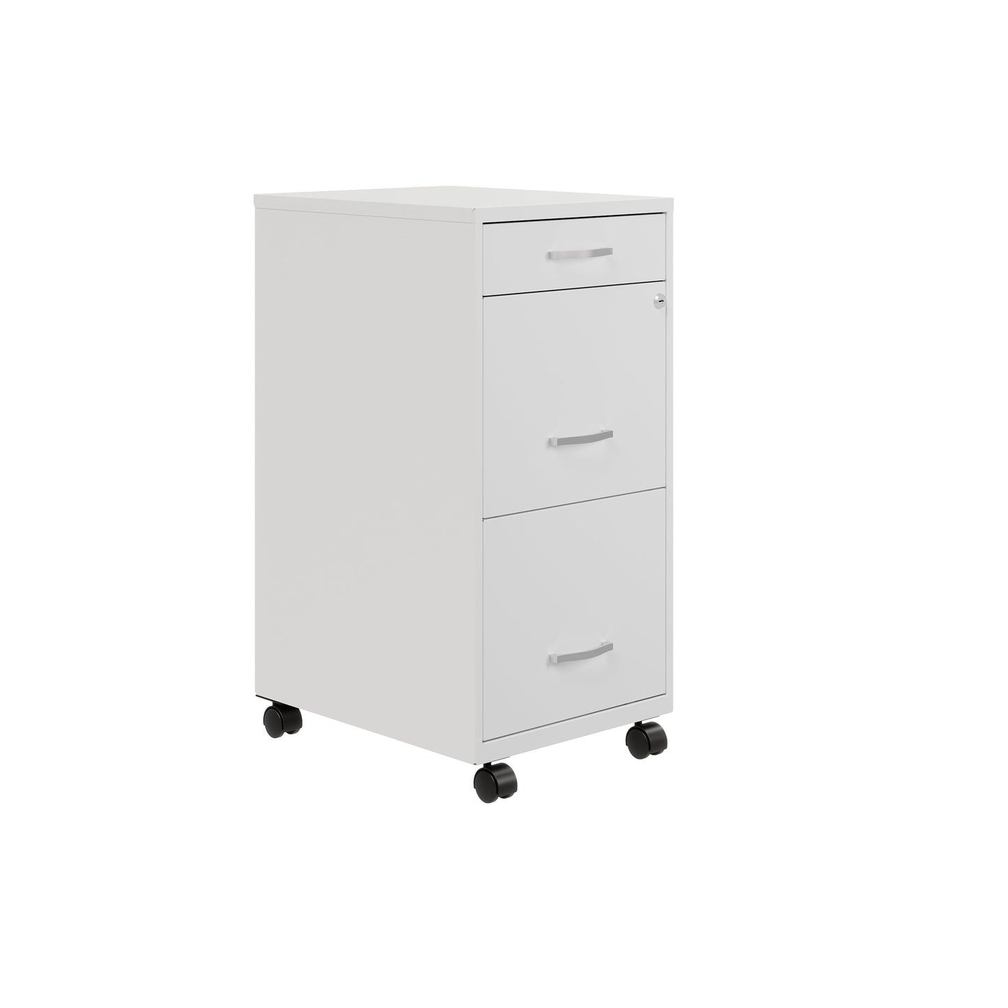 Armoire à dossiers métallique à 3 tiroirs, profondeur de 18 pouces, de Space Solutions