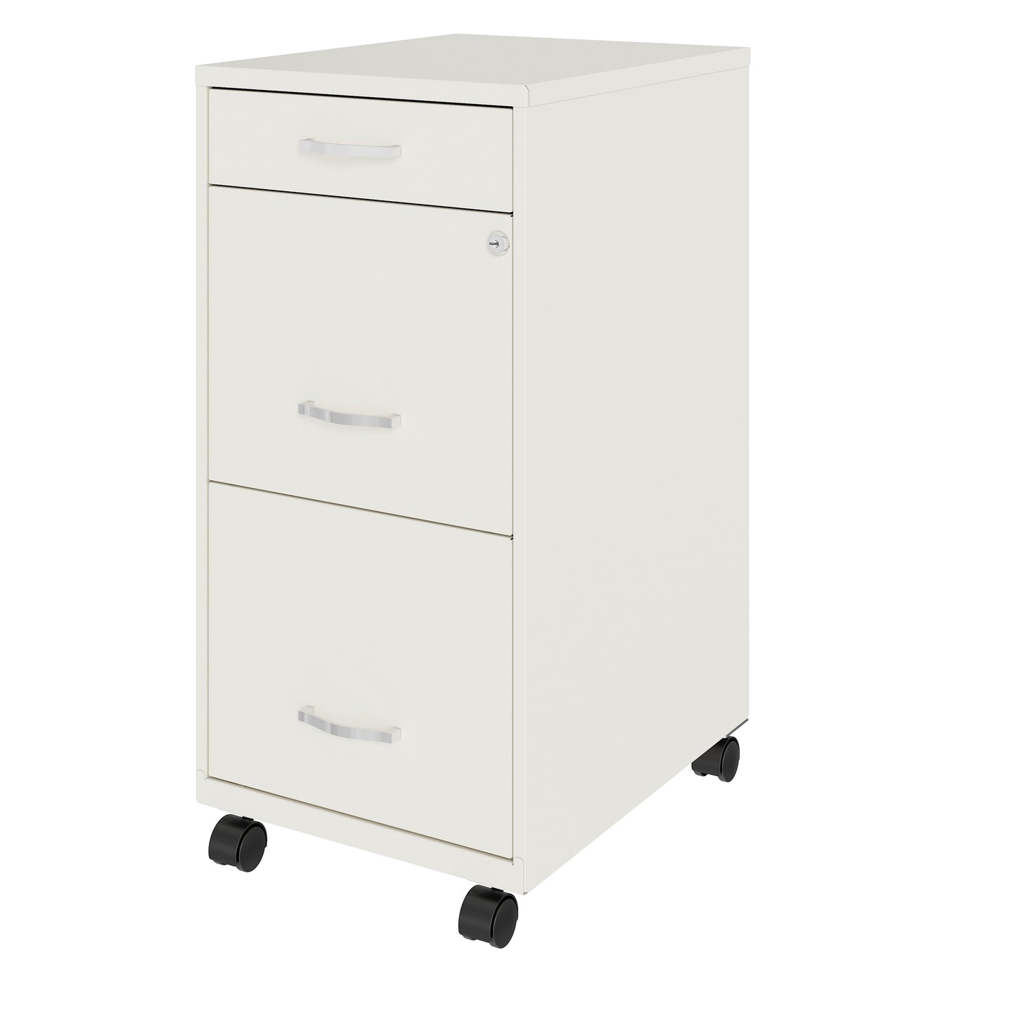 Armoire à dossiers métallique à 3 tiroirs, profondeur de 18 pouces, de Space Solutions