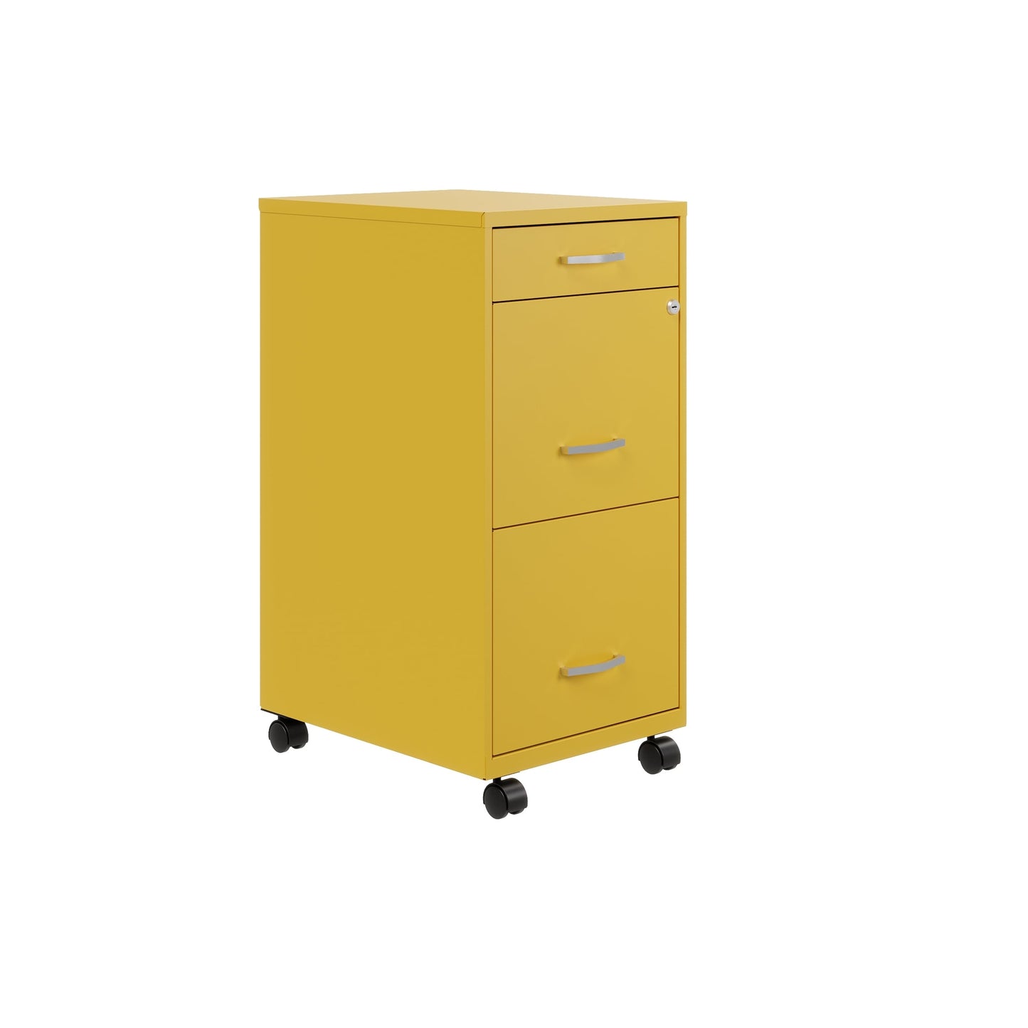 Armoire à dossiers métallique à 3 tiroirs, profondeur de 18 pouces, de Space Solutions