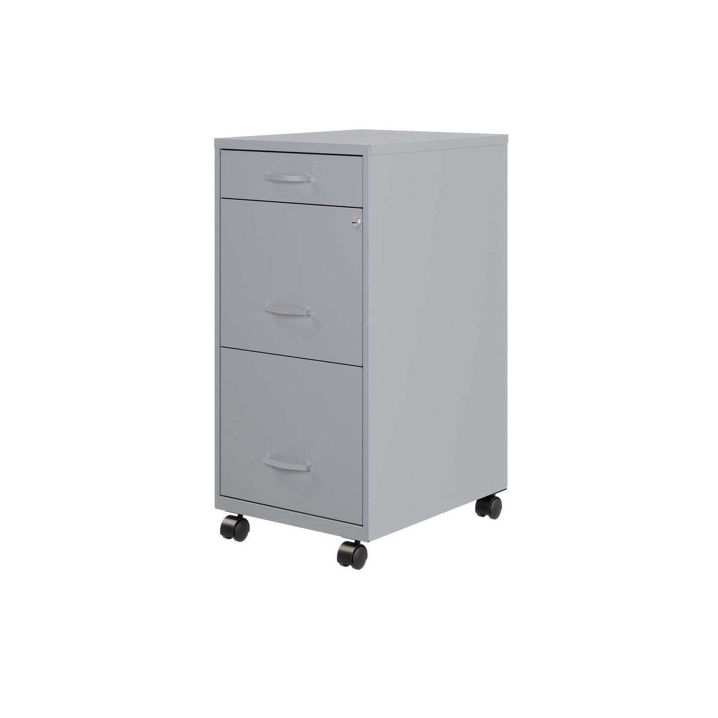 Armoire à dossiers métallique à 3 tiroirs, profondeur de 18 pouces, de Space Solutions