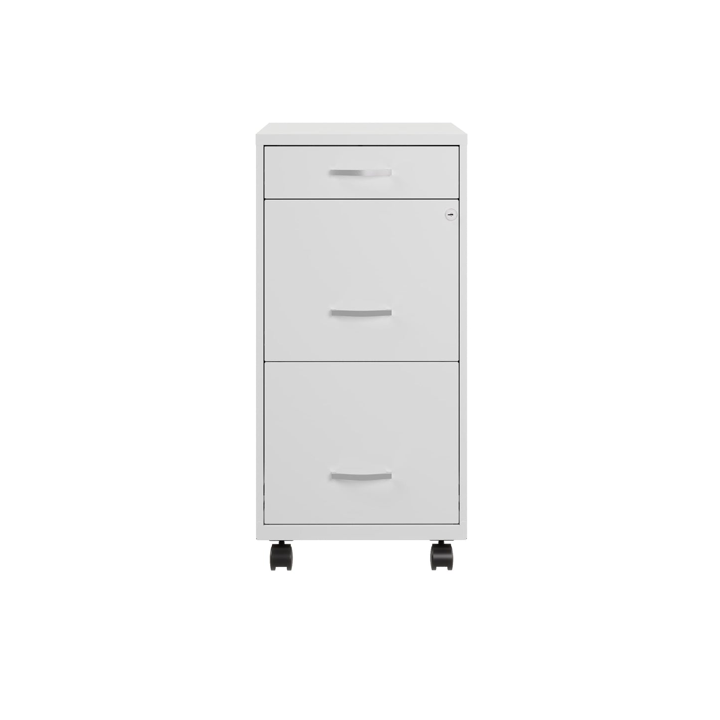 Armoire à dossiers métallique à 3 tiroirs, profondeur de 18 pouces, de Space Solutions