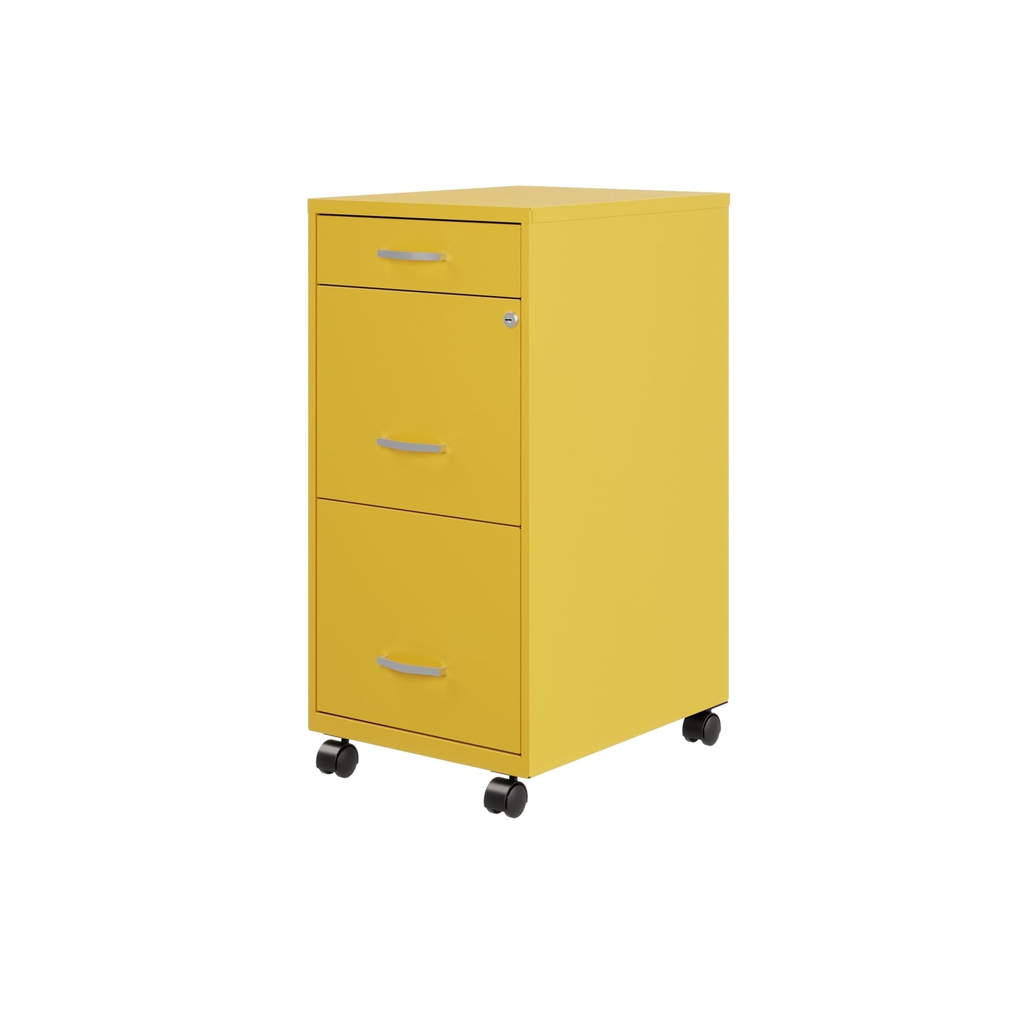 Armoire à dossiers métallique à 3 tiroirs, profondeur de 18 pouces, de Space Solutions