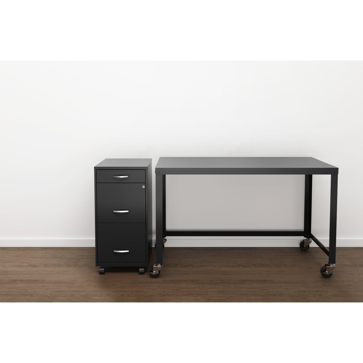 Armoire à dossiers métallique à 3 tiroirs, profondeur de 18 pouces, de Space Solutions