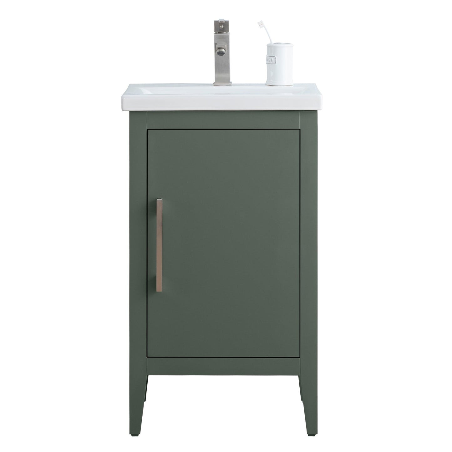Meuble-lavabo de salle de bain Vanity Art avec lavabo simple, plateau en céramique, disponible en 20, 24 ou 30 pouces.
