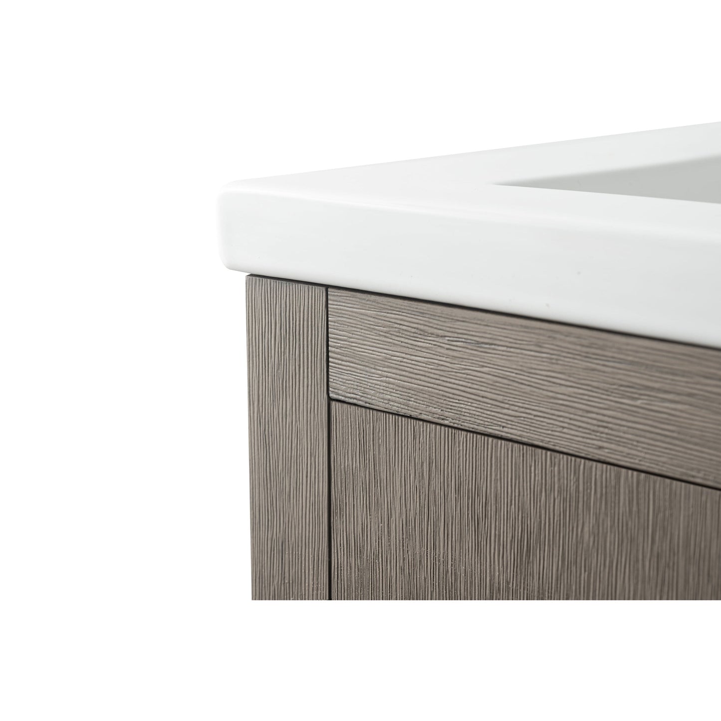 Meuble-lavabo de salle de bain Vanity Art avec lavabo simple, plateau en céramique, disponible en 20, 24 ou 30 pouces.