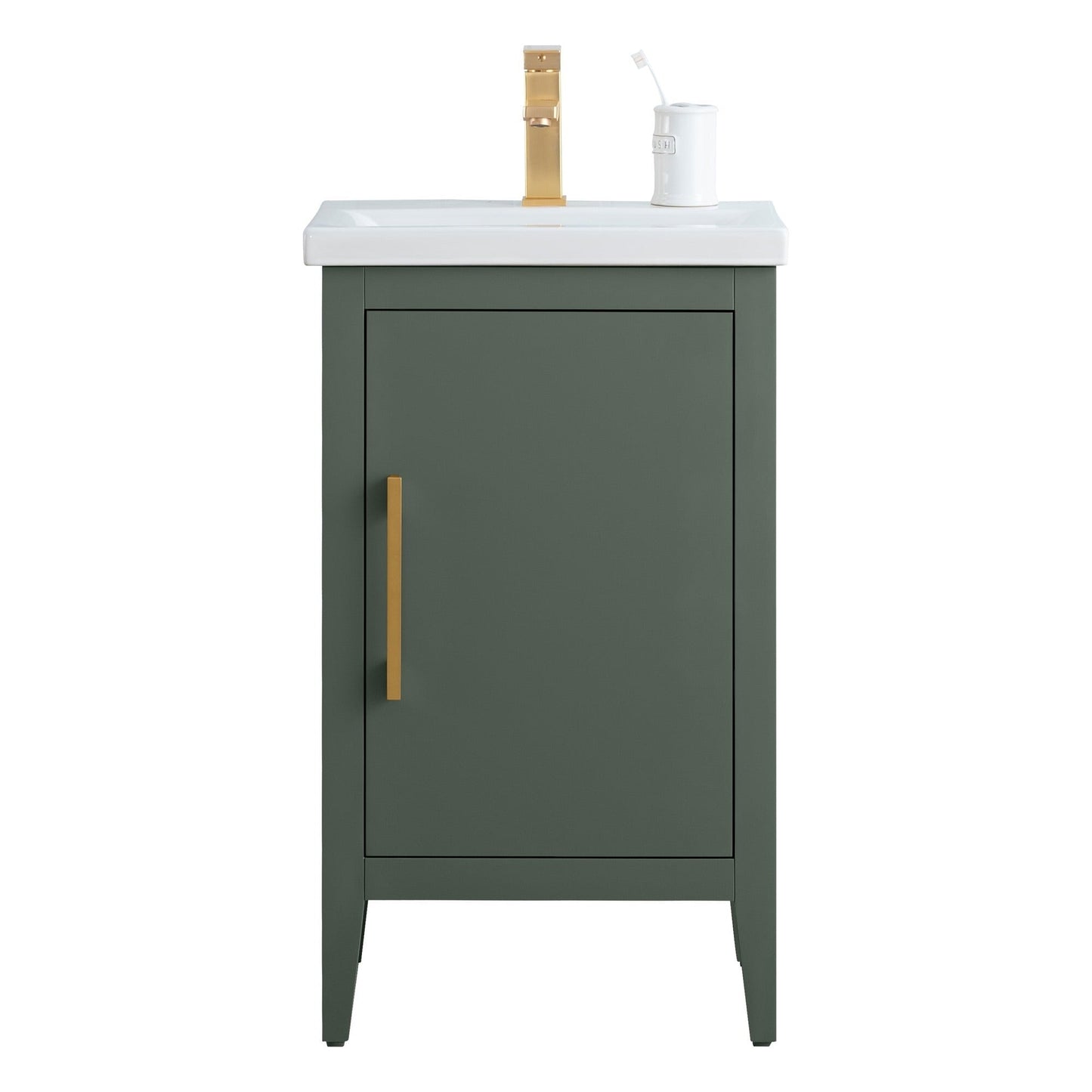 Meuble-lavabo de salle de bain Vanity Art avec lavabo simple, plateau en céramique, disponible en 20, 24 ou 30 pouces.