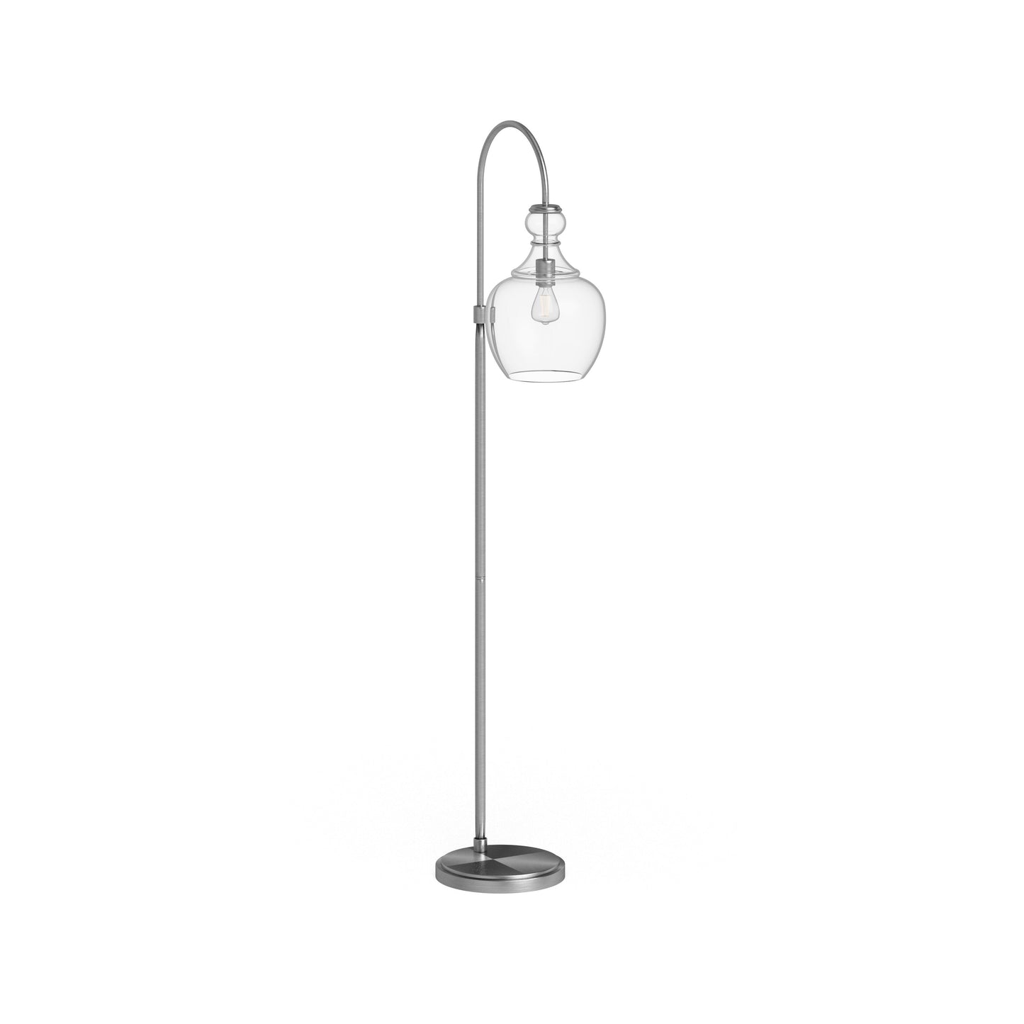 Lampe de sol à arc Verona avec abat-jour en verre