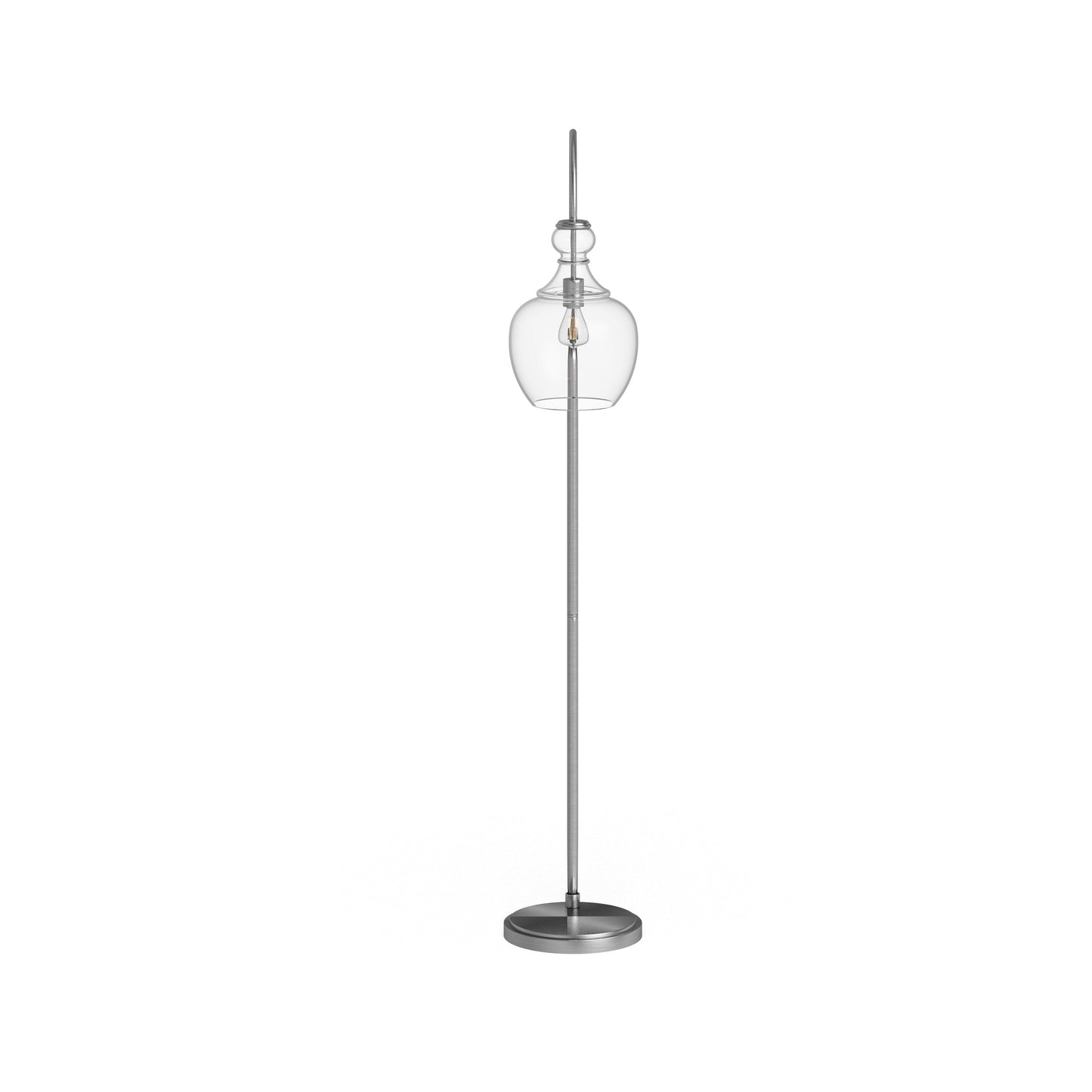 Lampe de sol à arc Verona avec abat-jour en verre