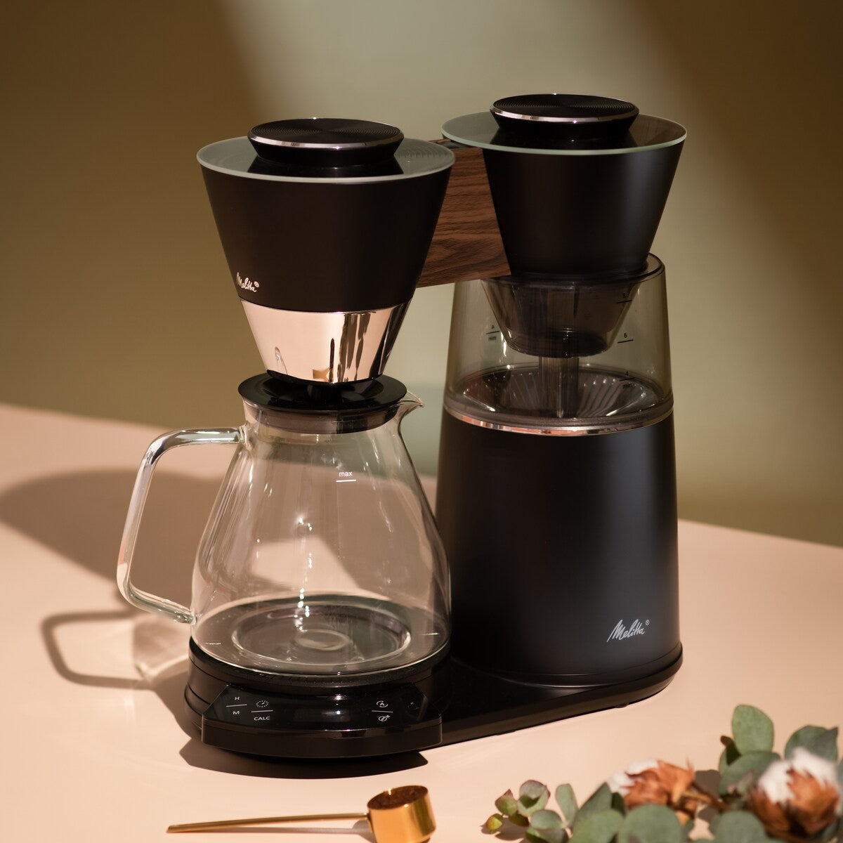 Vision Machine à café goutte-à-goutte Luxe 12 tasses avec tableau de bord rotatif