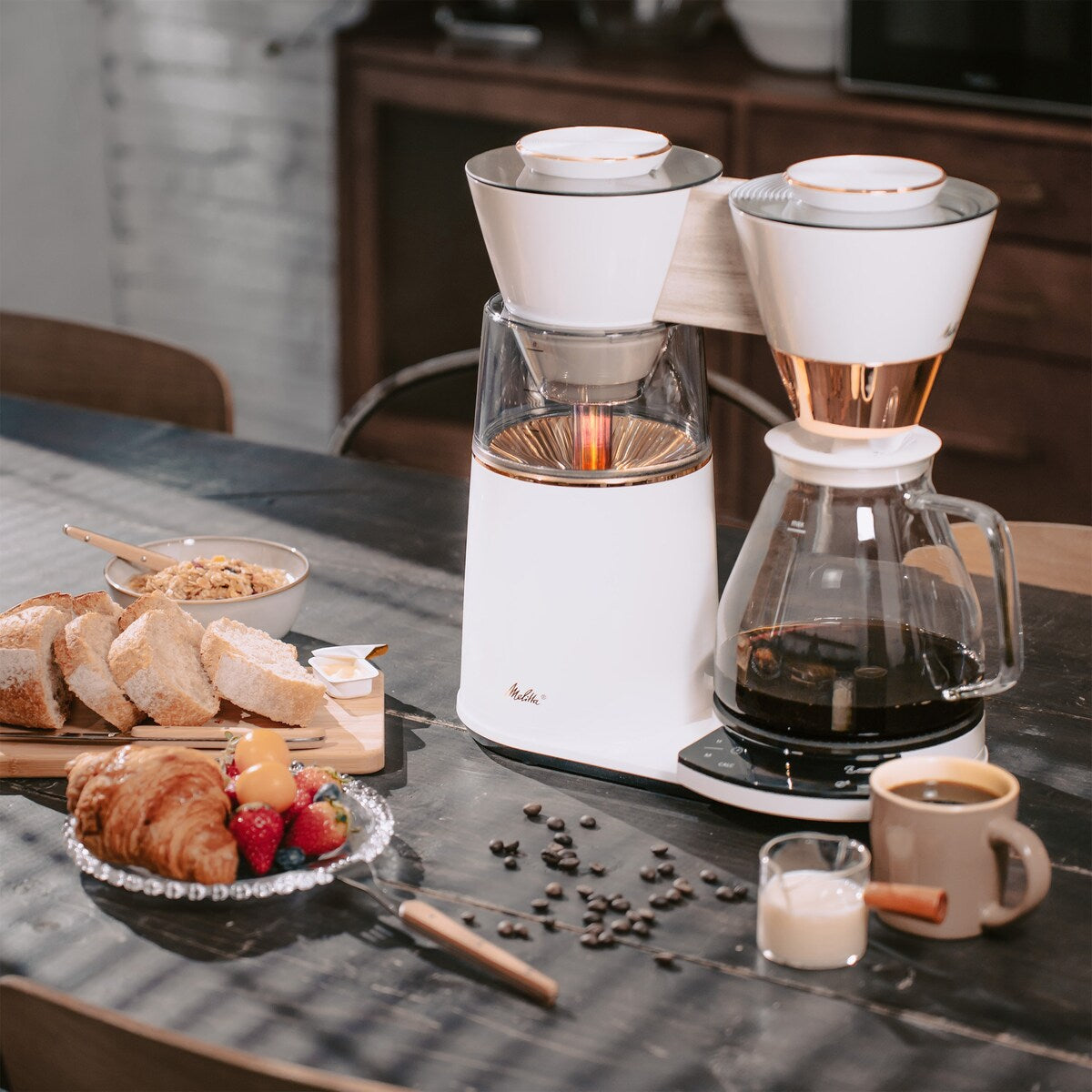 Vision Machine à café goutte-à-goutte Luxe 12 tasses avec tableau de bord rotatif