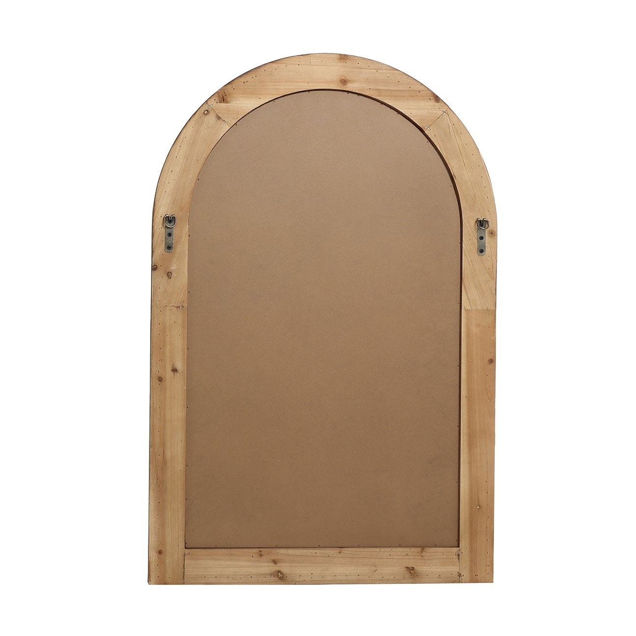Miroir mural à cadre en bois en forme d'arche, miroir mural de salle de bain - 39,25 H x 25,87 L x 1,5 P