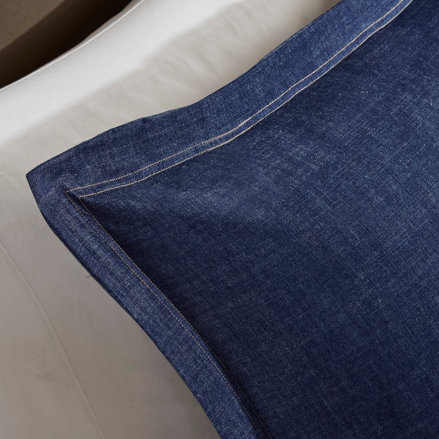Ensemble de couette en jean Perry Blue de Woolrich, surdimensionné et surrempli