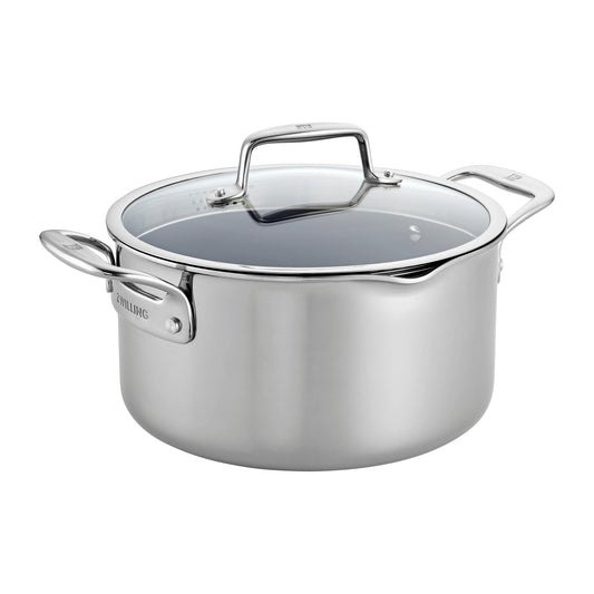 Pochette de cuisson ZWILLING Clad CFX en acier inoxydable et céramique antiadhésive de 6 quarts