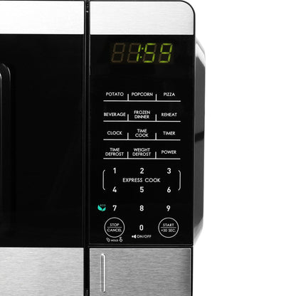 Four à micro-ondes de 0,9 pi³ (25,5 L) de 900 W pour comptoir, noir, avec fonction de cuisson rapide One Touch.