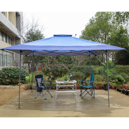 Caravane de jardin gonflable renforcée de 13' x 13' (3,96 m x 3,96 m) avec élégant rideau d'angle - 13x13ft