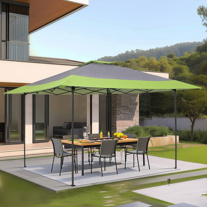 Caravane de jardin gonflable renforcée de 13' x 13' (3,96 m x 3,96 m) avec élégant rideau d'angle - 13x13ft