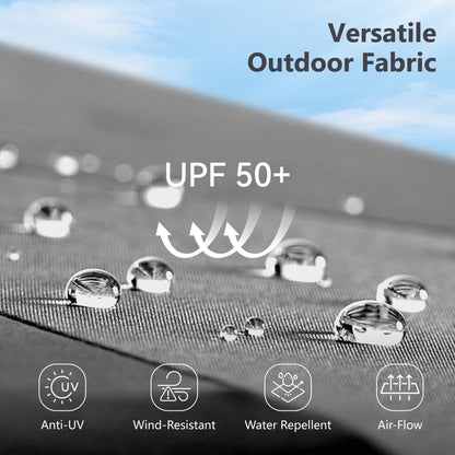 MAISON ARTS Parasol de terrasse extra large double face de 4,5 m avec socle inclus