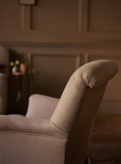 Fauteuil Finley, lin gris