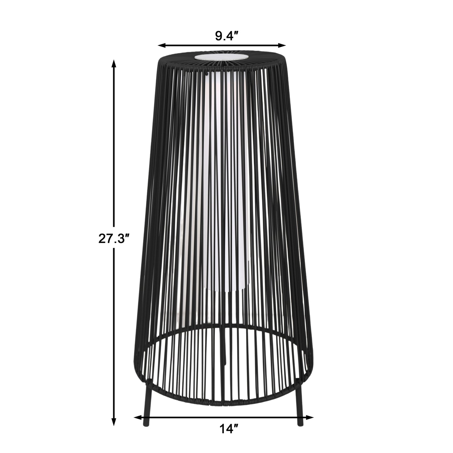 2 Pack Outdoor Solar Light Floor Lamps